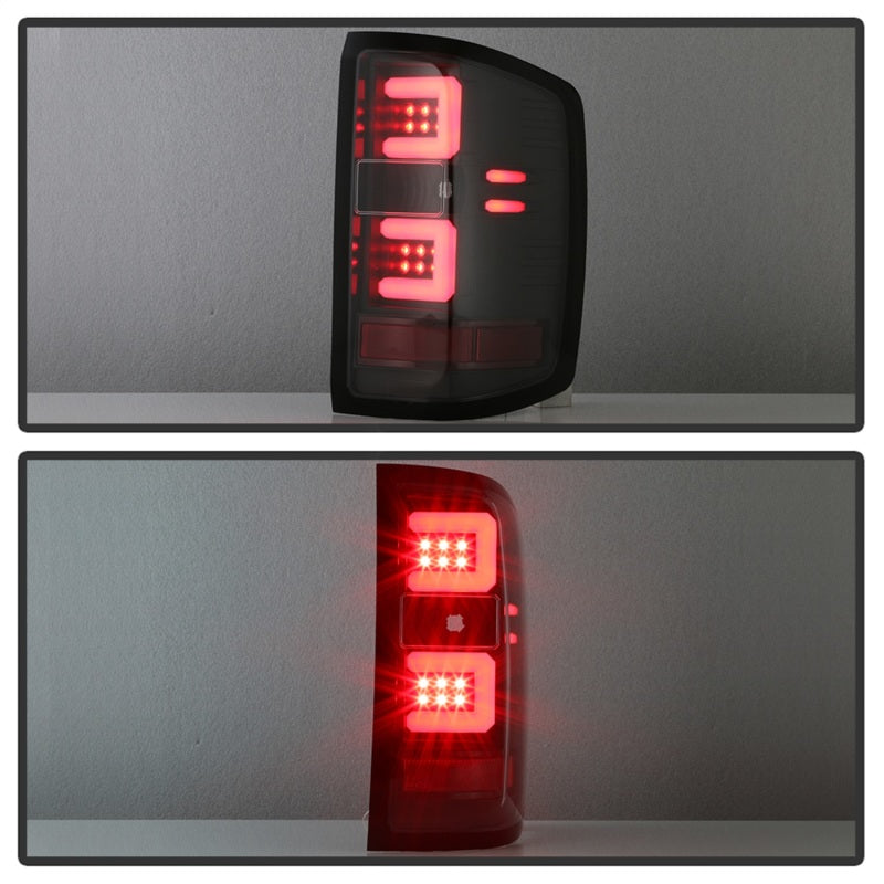 SPYDER 5085856 fits Chevy 1500 14-16 Light Bar LED Tail Lights All Blk