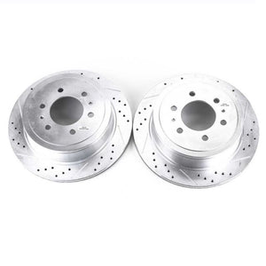 PowerStop fits Ford 04-11 F-150 Rear Evolution Drilled & Slotted Rotors - Pair