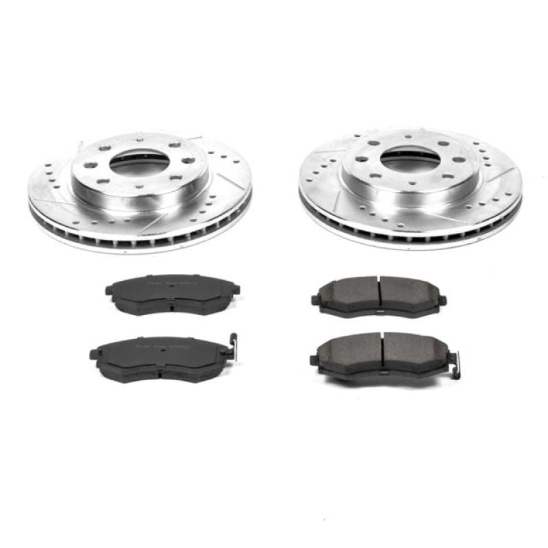 PowerStop K1087 fits Hyundai 98-01 Elantra Front Z23 Evolution Sport Brake Kit