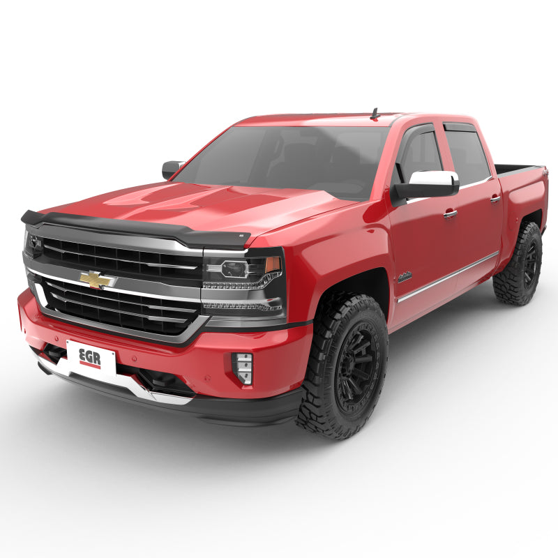 EGR 571775 14+ Chev fits Silverado/fits GMC Sierra Crw Cab In-Channel Window Visors - Set of 4 - Matte (571775)