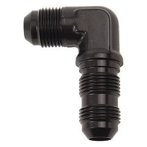 Russell 661263 Performance -8 AN 90 Degree Flare Bulkhead (Black)