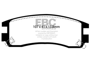 EBC UD508 94-95 Buick Regal 3.1 Ultimax2 Rear Brake Pads