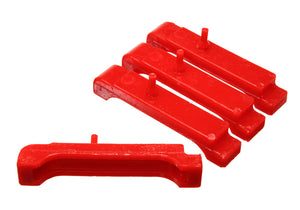 Energy Suspension 3.6118R fits GM BBC Red Radiator Isolator Pad Set - 4 Row