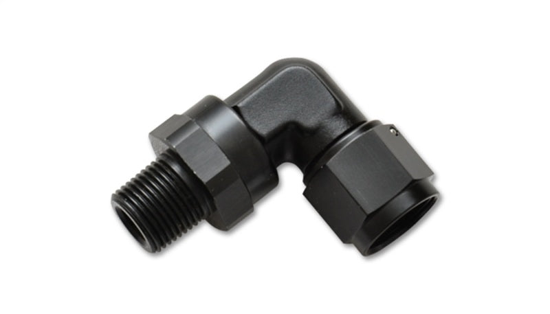 Vibrant 11392 -12AN to 3/4in NPT Female Swivel 90 Degree Adapter Fitting