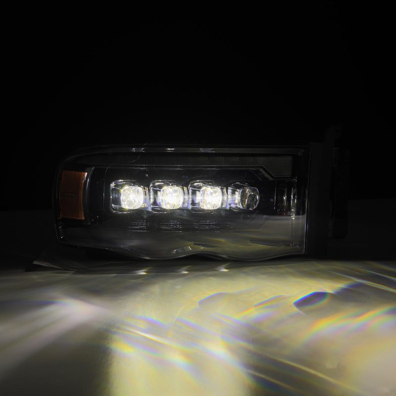 AlphaRex  880566 fits Dodge 02-05 Ram 1500 NOVA LED Proj Headlights Alpha Black