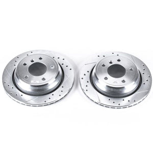 PowerStop fits BMW 01-03 525i Rear Evolution Drilled & Slotted Rotors - Pair
