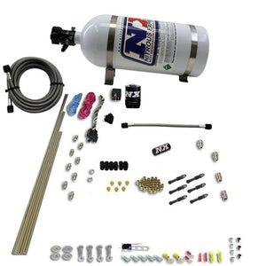 Nitrous Express 93066-12 6 Cyl Dry Direct Port Nitrous Kit w/ 12lb Bottle