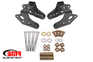 BMR CAB740H fits Ford 79-04 Mustang Control Arm Relocation Bracket - Black Hamm