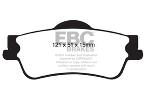 EBC DP31834C 11+ fits Chevrolet Caprice 3.6 Redstuff Rear Brake Pads