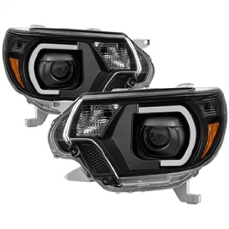 xTune 9037542 fits Toyota Tacoma 12-15 Headlights - Light Bar DRL - Black PRO-J