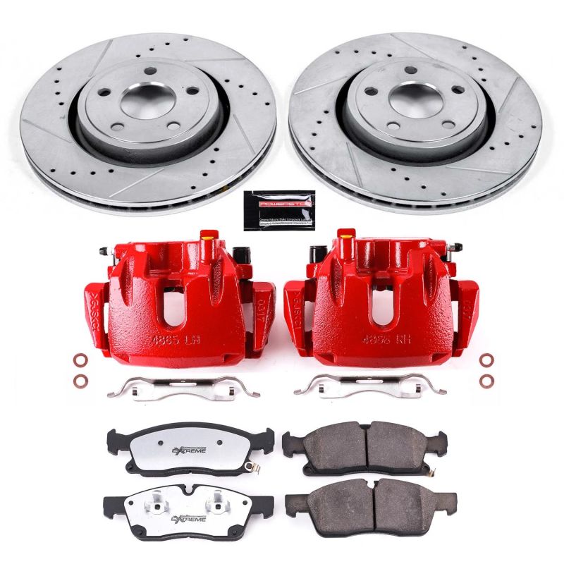 Power Stop KC7133 36 fits Jeep Grand Cherokee Front Z36 Truck & Tow Kit w/Cals
