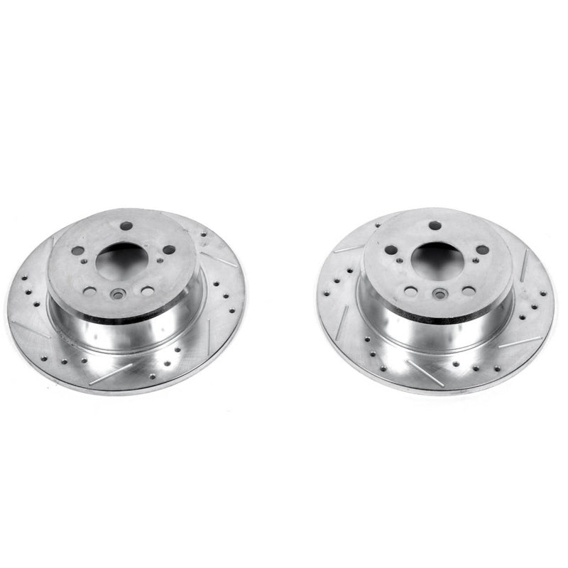 PowerStop fits Lexus 92-96 ES300 Rear Evolution Drilled & Slotted Rotors - Pair