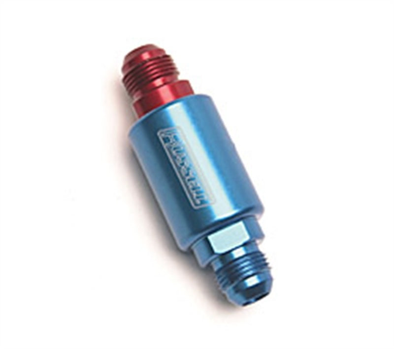 Russell 650100 Performance Red/Blue Anodized (3-1/4in Length 1-1/4in dia. -8 male inlet/outlet)