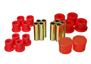 Energy Suspension 4.2157R 98-11 fits Ford Ranger 2/4WD Rear Leaf Spring Bushing Set - Red
