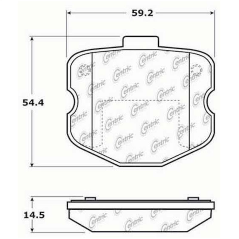 Stoptech 308.1185 Street Touring 06-09 fits Chevrolet Corvette Z06 Front Brake Pads