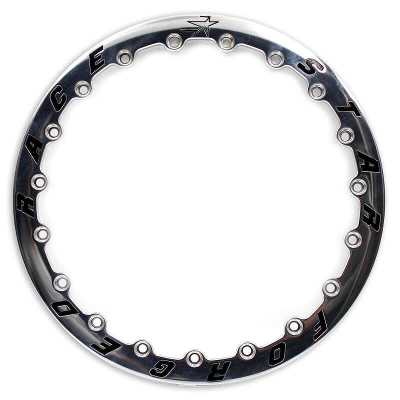 Race Star 630-7519-1 15in. Forged Pro Bead-Loc Ring 19-Hole (Single) - Polished