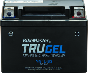 BikeMaster 780531 BikeMaster TruGel Battery - MG4L-BS