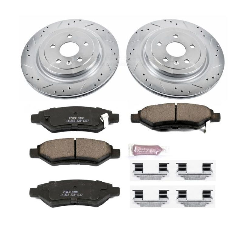 PowerStop K4723 fits Cadillac 08-14 CTS Rear Z23 Evolution Sport Brake Kit