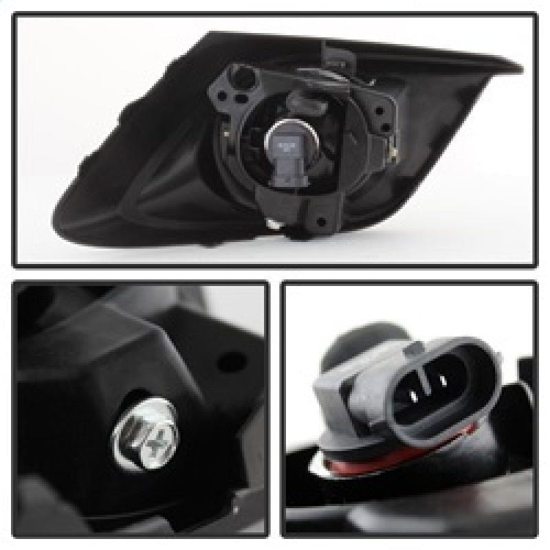 Spyder 5077776 fits Mazda 3 2014+ OEM Fog Light w/Switch- Clear FL-MM32014-C