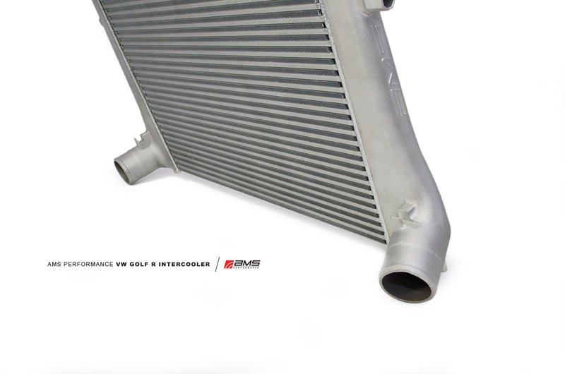 AMS AMS.21.09.0001-1 Performance 2015+ VW Golf R MK7 Front Mount Intercooler Upgrade w/Cast End Tanks