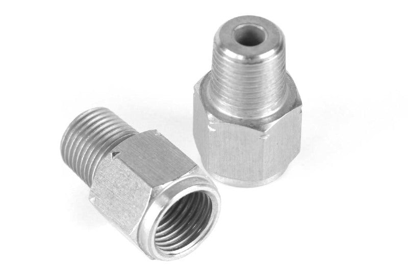 Haltech HT-010921 M10 x 1.0 to 1/8 BSPT Adaptor - Stainless Steel