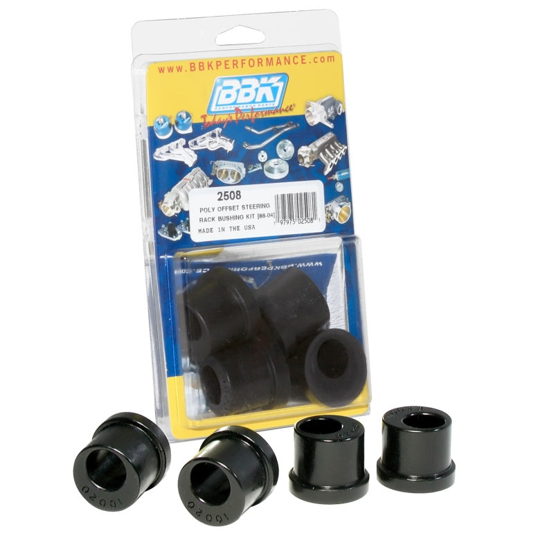 BBK  2508 Mustang Offset Polyurethane Steering Rack Bushings (4pc)