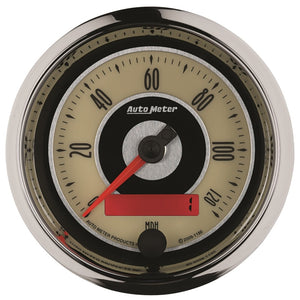 AutoMeter 1186 AutoMeter Gauge Speedometer 3-3/8in. 120MPH Elec. Programmable Cruiser