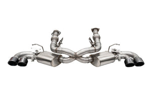 Corsa 20-26 Corvette C8  w/ Factory NPP Cat-Back 4.5in Pro-Series Tips - Black PVD