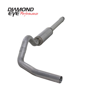 Diamond Eye Performance K4310A Diamond Eye KIT 4in Catback Single AL: 94-97 fits FORD 7.3L F250/F350 PWRSTROKE