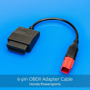 HP Tuners H-002-12 HPT OBDII Adapter Cable - fits Honda Powersports - 6 Pin