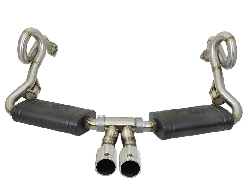 AFE 49-36415-P rce-Xp 2in 304 SS Cat-Back Exhaust w/Polished Tips 13-16 fits Po
