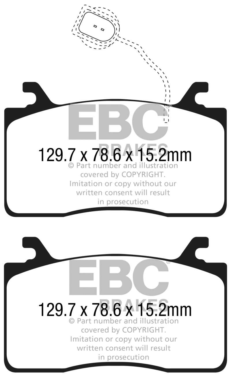 EBC DP22325 2016+ fits Alfa Romeo Guilia 2.0T Greenstuff Front Brake Pads