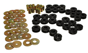 Energy Suspension 4.2127G Rear Spring Frame Shackle Kit - Black