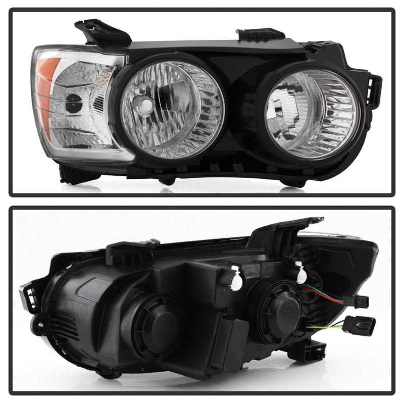 xTune 9943195 12-15 fits Chevy Sonic Passenger Side Halogen Headlight - Black O