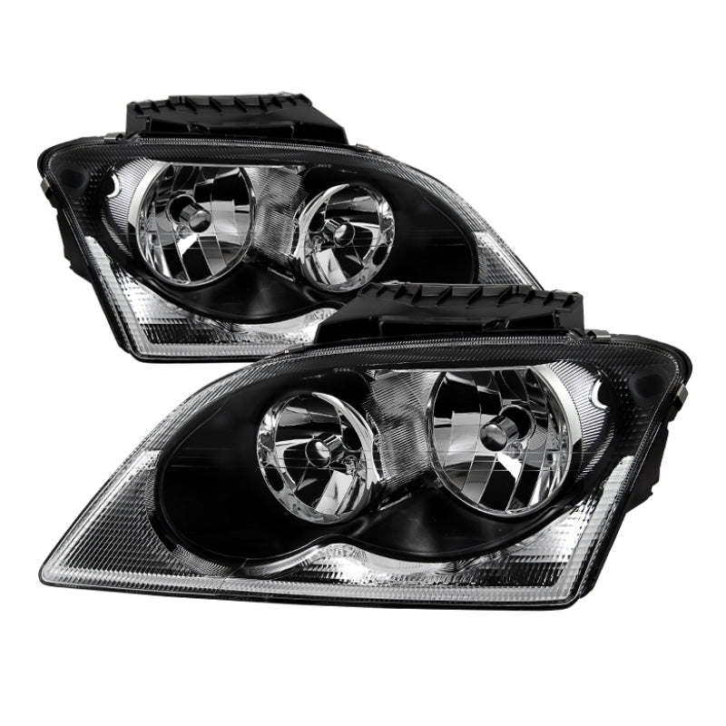 9029615 Xtune fits Chrysler 04-06 Pacifica Halogen OEM Style Headlights Black
