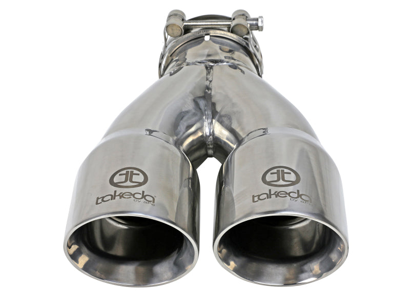 AFE 49T25364-P10  2.5in 304 Stainless Steel Clamp-on Exhaust Tip 2.5in Inlet 3i