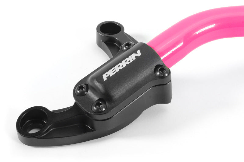 Perrin PSP-SUS-061HP 2022 fits Subaru WRX Strut Brace w/ Billet Feet - Hyper Pink