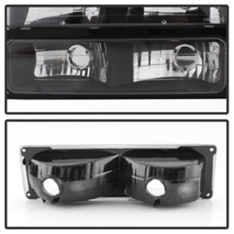 5072221 Xtune fits Chevy 94-98 Suburban Headlights w/ Corner & Parking Lights