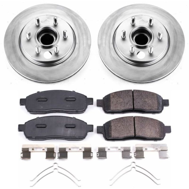 Power Stop CRK1939 06-08 Lincoln Mark LT Front Z17 Coated Brake Kit