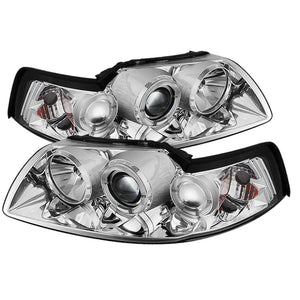 Spyder 5010452 fits Ford 99-04 Mustang Projector Headlights LED Halo Chrome Hig