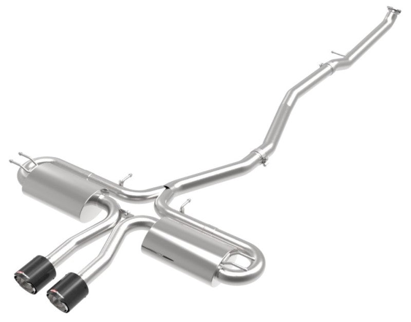 AFE 49-36621-1C  3in 304 SS Cat-Back Exhaust System w/ Carbon Tips 2017+ fits H