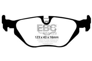 EBC DP21079 96-98 fits BMW Z3 1.9 Greenstuff Rear Brake Pads