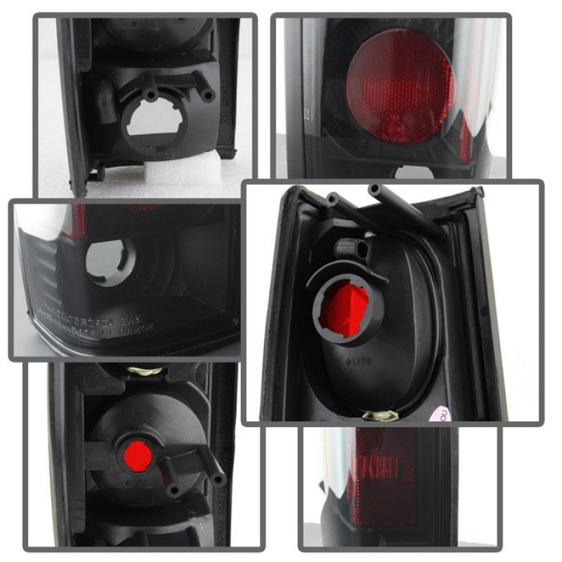 SPYDER 5078216 fits Nissan Hardbody 86-97 Euro Style Tail Lights Black Smoke