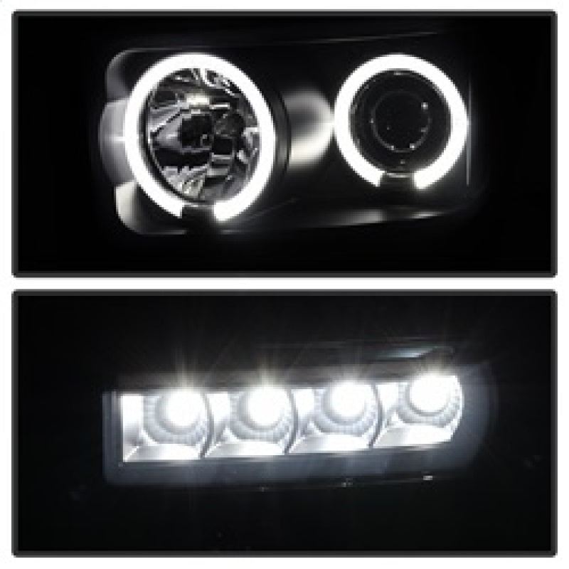 Spyder 5078490 fits Ford 08-10 F250/350 Projector Headlights LED Halo LED Blk S