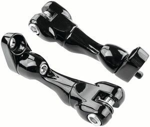 Kuryakyn 10187 Adjustable Passenger Peg Mount 93 and Up Touring Gloss Black