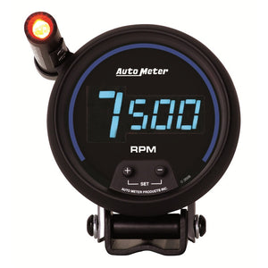 AutoMeter 6999 AutoMeter Gauge Tach 3-3/4in. 10K RPM Pedestal W/ Quick-Lite Digital Blk W/ Blue Led