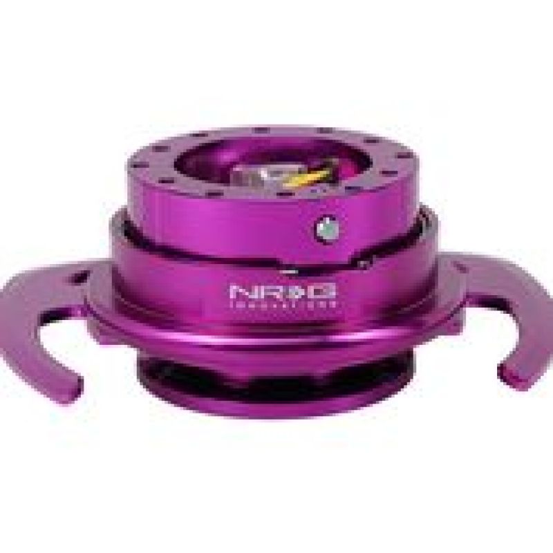 NRG SRK-700PP Quick Release Kit Gen 4.0 - Purple Body / Purple Ring w/ Handles