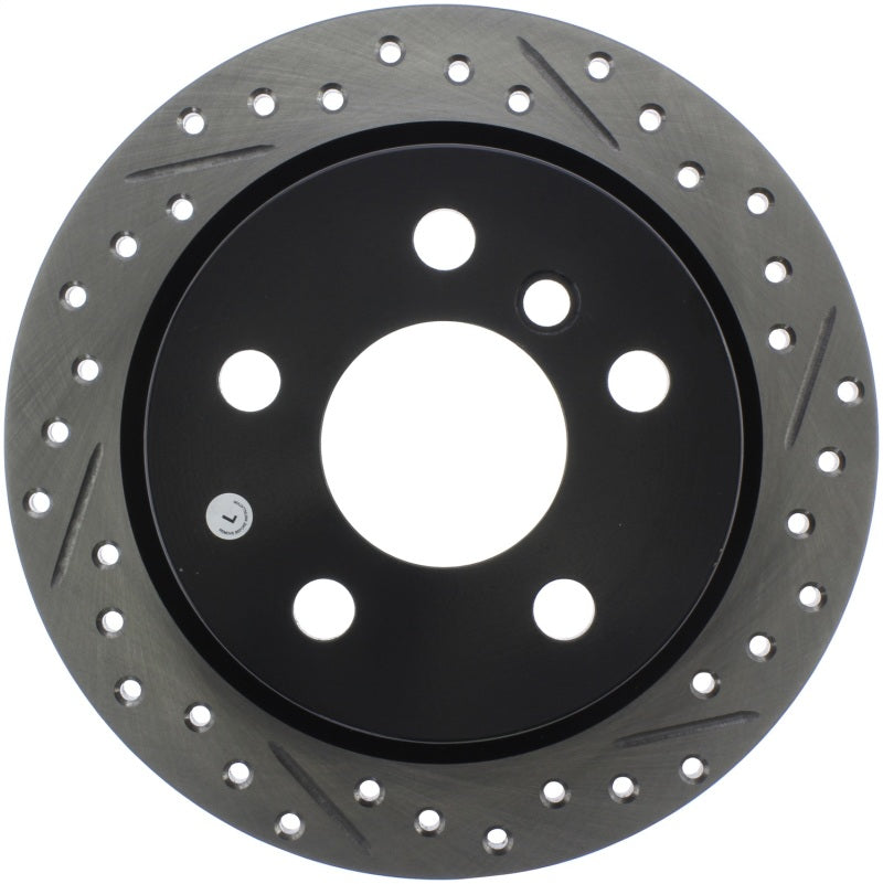 Stoptech 127.34159L 14-15 Mini Cooper Base Slotted & Drilled Rear Left Rotor