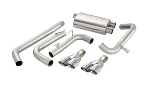 CORSA Performance 14143 Corsa 1998-2002 fits Chevrolet Camaro Convertible Z28 5.7L V8 LS1 Polished Sport Cat-Back Exhaust