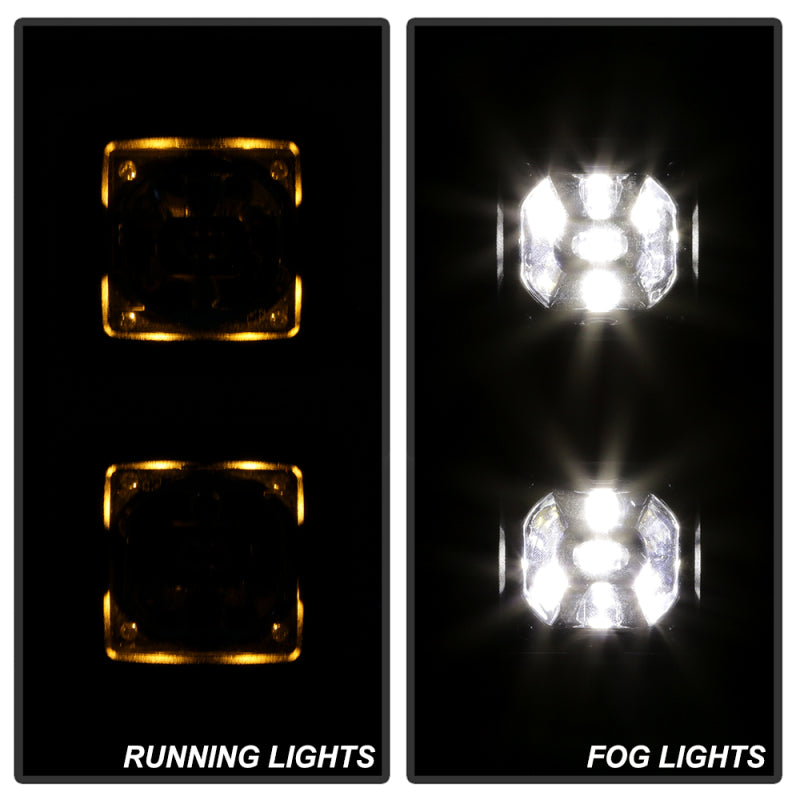 Spyder 9045424 fits Dodge 13-20 Ram 2018 1500 Only Full LED Fog Lights W/Bracke